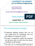 Chapter 4 Lean Process Improvement Dr. Shahzad A.Khan