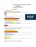 Prueba Diagnostico-Gina Florez-Administración de Empresas - 401M English Area - Entrance Exam - Level Iv