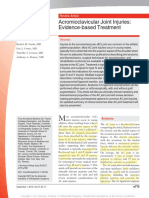 Acromioclavicular Joint Injuries: Evidence-Based Treatment: Review Article