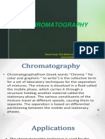 Chromatography: Gaurav Kumar M.SC Biotechnology Second Semester