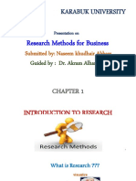 Karabuk University: Research Methods For Business