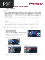 Avh-X7700bt Update Instruction Ver853 PDF