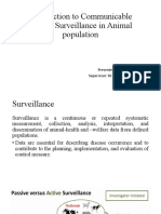 Communicable Disease Surveillance in Animal Population