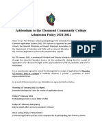 Addendum To School's Admission Policy 20212022