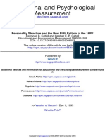Measurement Educational and Psychological: Personality Structure and The New Fifth Edition of The 16PF