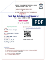 FDP - Cyber Security - Brochure