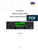 User Manual Climate Controller KR494 Version Without Roof-Top Heating