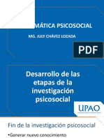 ETAPAS INCIALES DE INVESTIGACIÓN PSICOSOCIAL , planteamiento, estructura, diseño instrumentos