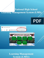 Benguet National High School Learning Management System (LMS)