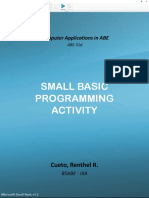 Small Basic Programming Activity: Computer Applications in ABE