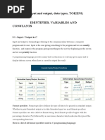 C PROGRAMMING Lesson 3 and 4