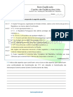 A.3.2 Ficha de Trabalho - Realizações e Dificuldades Da 1a Republica