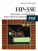 Owner'S Handbook and Programming Guide: Hewlett-Packard
