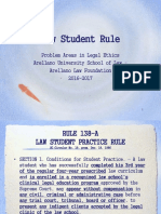 2. Law Student Rule