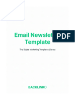 Email Newsletter Template