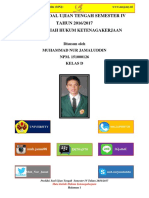 Prediksi Soal Uts Iv Hukum Ketenagakerjaan