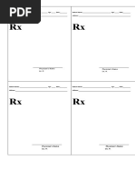 Prescription Format | PDF