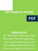 The Power of Fasting