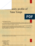 Community Profile of Tana Toraja