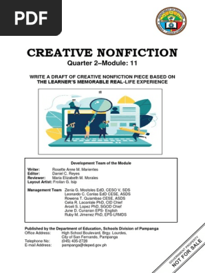 Cnfq2_mod11_write a Draft of Creative Nonfiction Piece Based on the Learner’s Memorable Real-life Experience