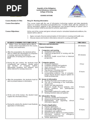 COURSE OUTLINE