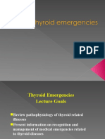 Thyroid Emergencies: Recognition and Management