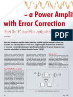 A Power Amplifier With Error Correction: Part 1: EC and The Output Stage