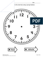 Paper Clock Template PDF Format PDF