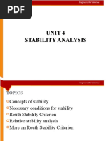 Unit 4 Stability Analysis