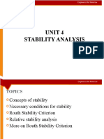 Unit 4 Stability Analysis