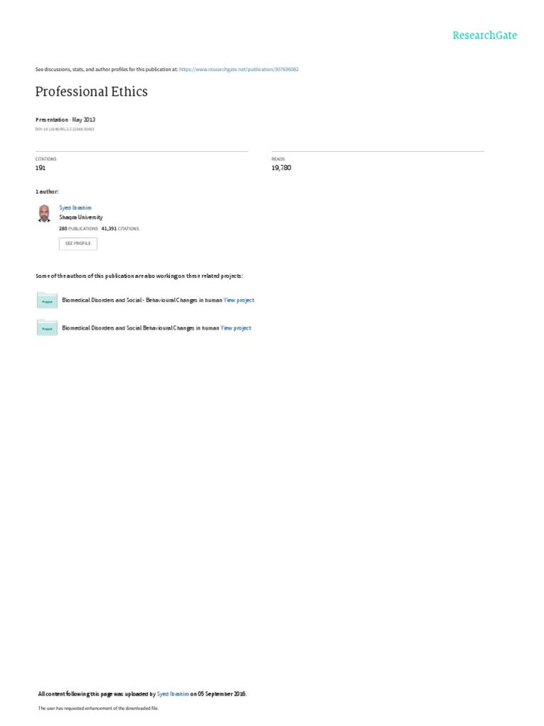 Professional Ethics Pdf Pdf Risk Whistleblower