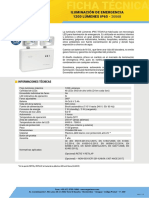 Iluminación de emergencia IP65 de 1200 lúmenes