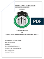 Dr. Ram Manohar Lohiya National Law University Case Analysis on Navtej Singh Johar v. Union of India