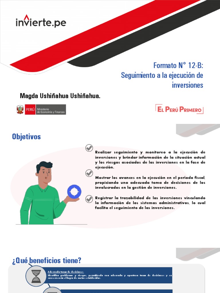Formato 12-B: Seguimiento de Inversiones | PDF | Tutorial | Business