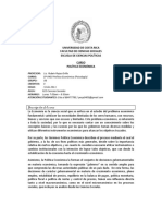 I11CP-0403 Política Económica (Psicología), G-06, Prof. Rubén Rojas PDF