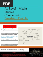 As Level Lesson 4 Research Phase 3 Horror Conventions and Opening Scene Analysis