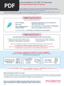 What To Expect During and After Moderna Vaccine