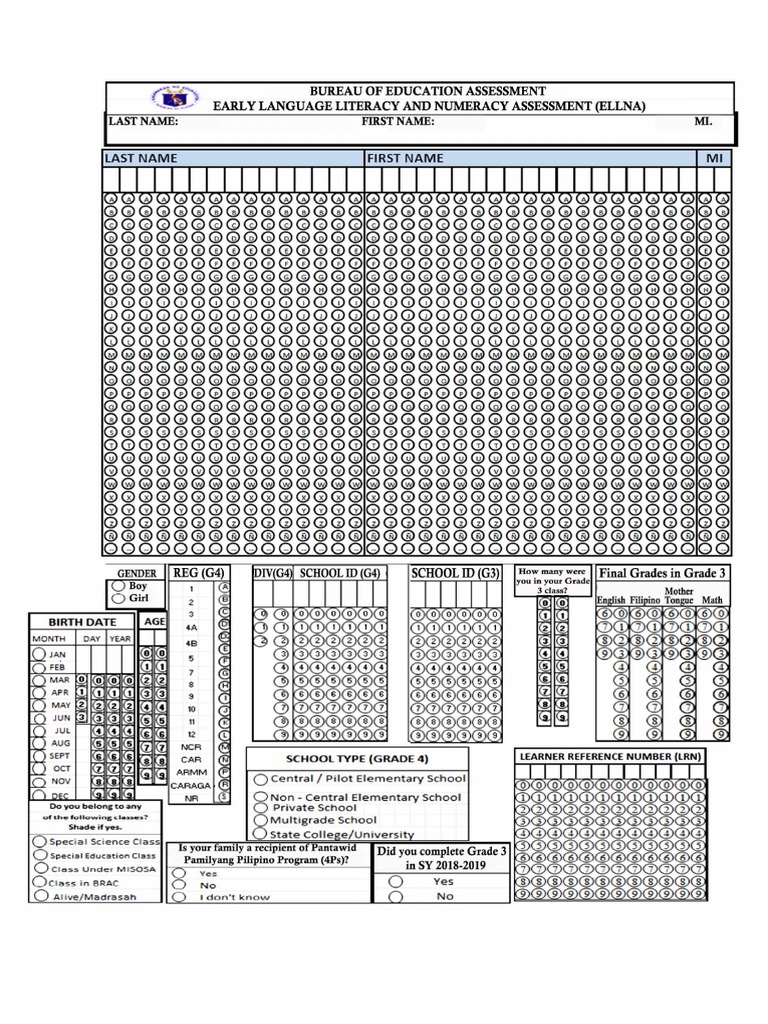 Ellna Answer Sheet Final PDF