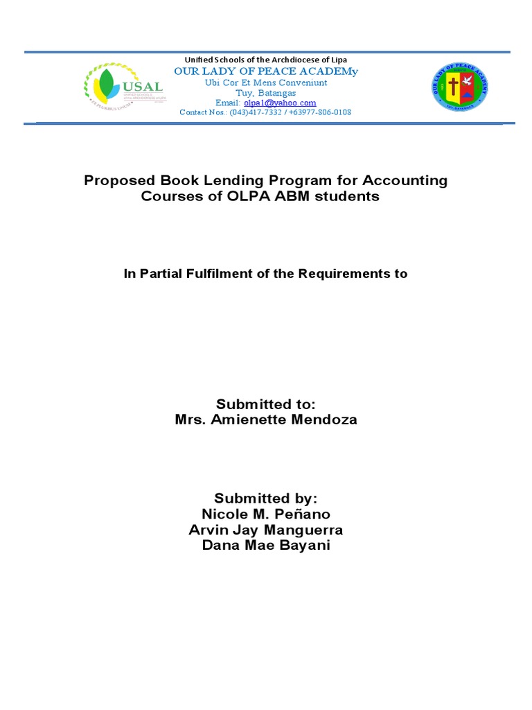 Book Lending Program Impact on OLPA Students | PDF | Textbook | E Books
