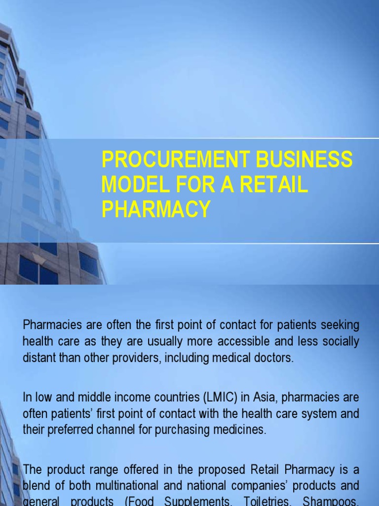 Pre Feasibility Report Of Pharmacy Business In Pakistan Pdf