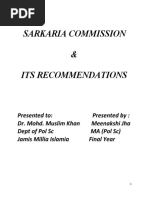 Download SARKARIA COMMISSION by meenakshi_jha_4 SN49034978 doc pdf