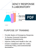 Emergency Response in A Laboratory: Click To Edit Master Subtitle Style