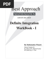 Best Approach: Definite Integration Workbook - I