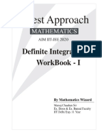Best Approach: Definite Integration Workbook - I