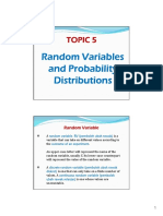 Random Variables and Probability Distributions