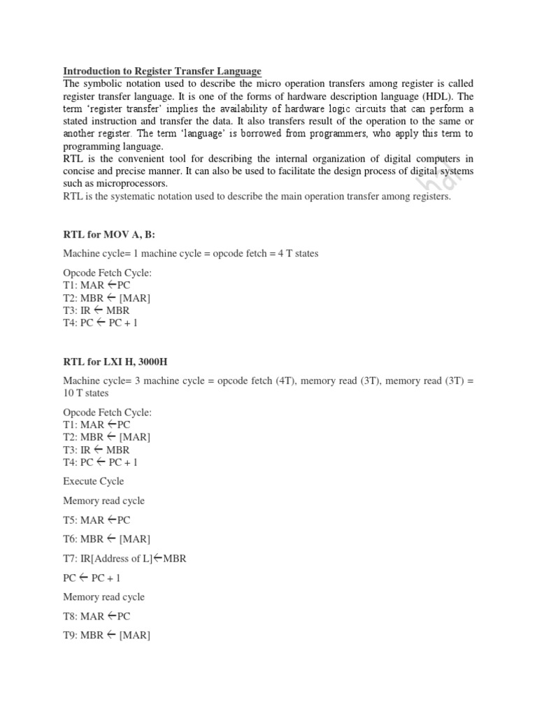 RTL Examples | PDF