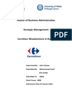 Careefour Misadventure in Russia (Strategic Management)