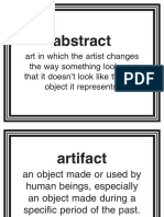 Art Words Terms Glossary