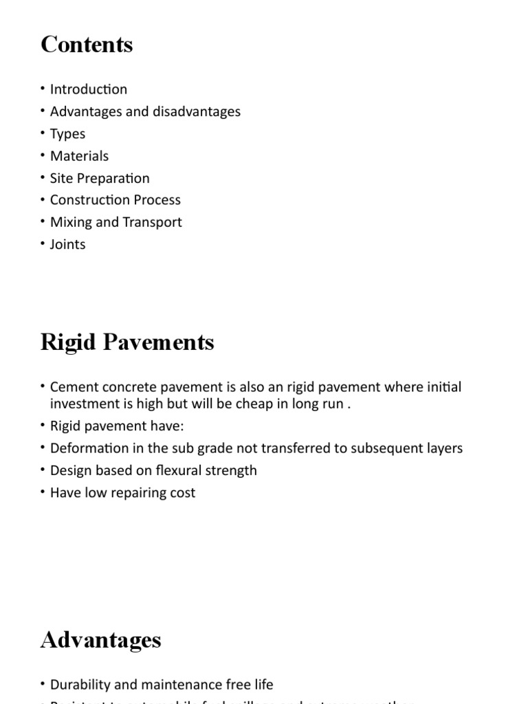 Rigid Pavement Construction Guide | PDF | Road Surface | Construction ...