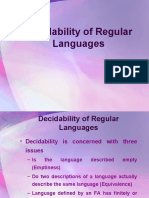 Decidability of Regular Languages